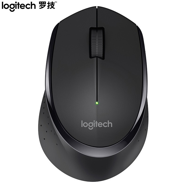 罗技（Logitech）M280(M275) 鼠标 无线鼠标 家用商务办公鼠标 右手鼠标 带无线2.4G接收器 黑色