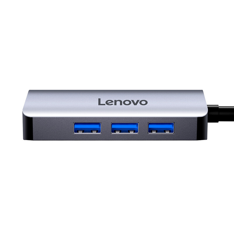 联想（Lenovo）USB-C扩展坞转换器 HUB分线器 带PD快充 LX0806G（USB+HDMI+PD+读卡器) 1个