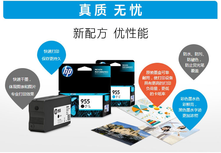 惠普（HP）955原装品红色墨盒 （适用hp 8210/8710/8720/7720/7730/7740）