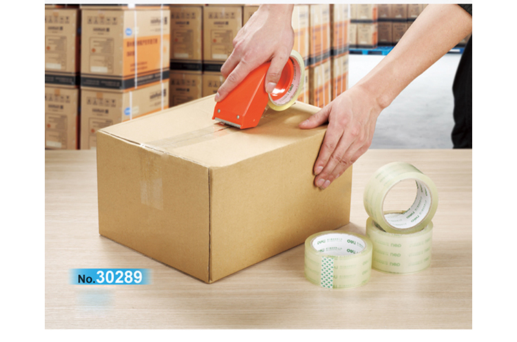 得力（deli）胶带办公用品封箱胶带55mm*80m胶带(6卷/筒)办公用品 1筒装 30289