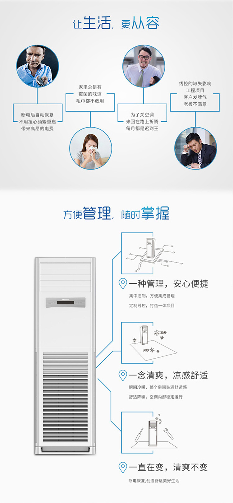 海信（Hisense）商用空调办公室超市饭店冷暖柜机空调 KFR-120LW/G891S-X3