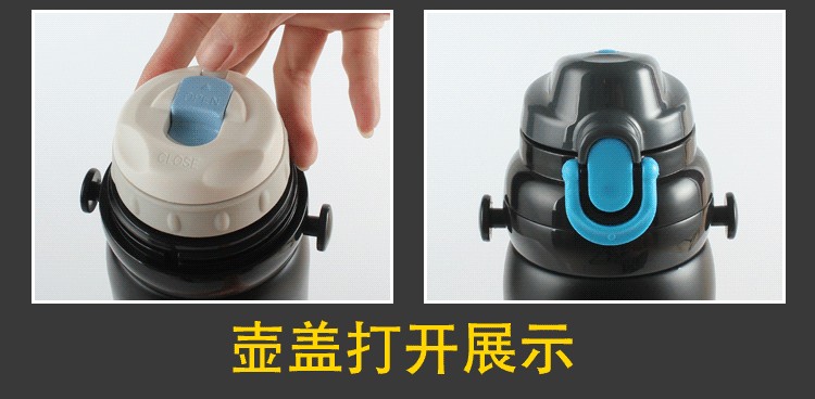 三极户外（Tri-polar）TP3608 户外旅行保温杯不锈钢户外自驾车载运动水瓶800ml咖啡色