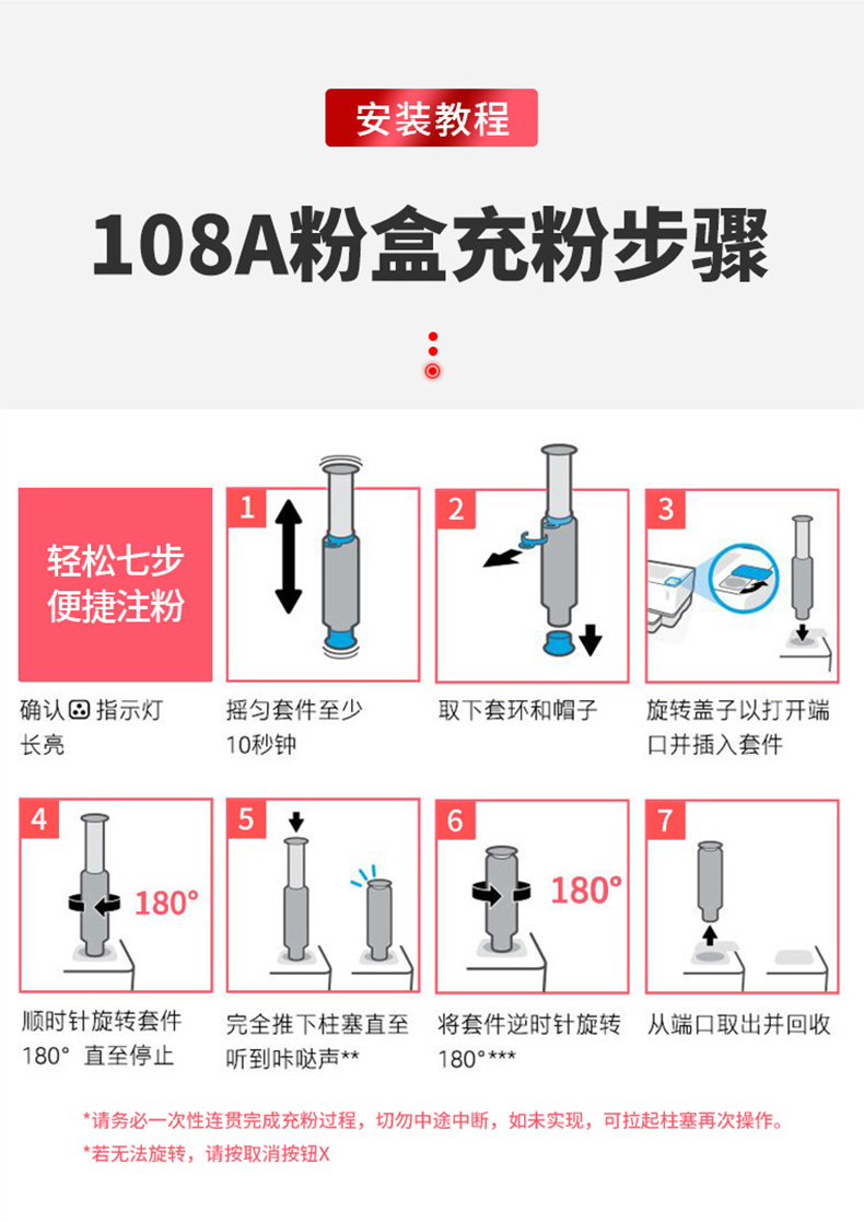 绘威适用惠普ns1005w闪充粉盒108a粉盒hp1005w 1020c 1020w硒鼓ns1020w ns1005c墨粉w1108a打印机墨盒 双支装