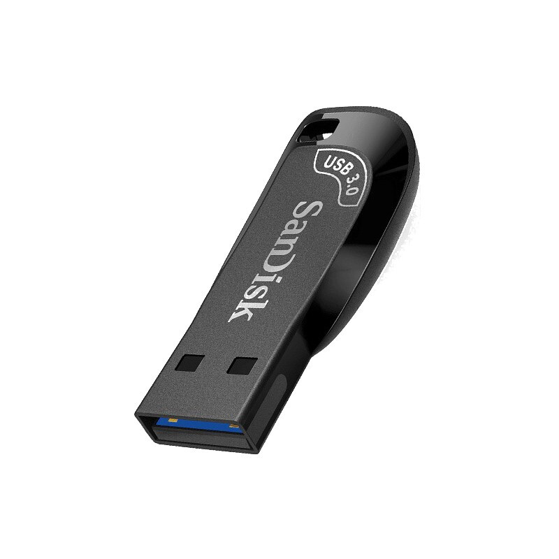 闪迪(SanDisk) USB3.0小巧U盘CZ410黑色款电脑高速商务加密办公优盘 USB3.0高速U盘 读取100MB/S 64G