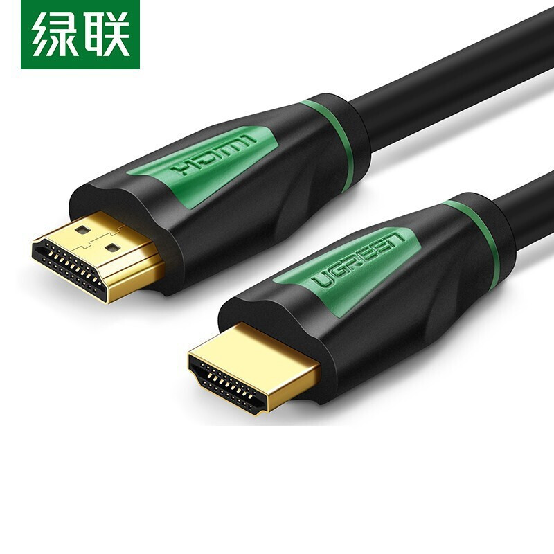 绿联 HDMI线4K HD116 数字高清线1.4版电脑电视投影仪 1.5米(2.0版)30190 黑色 两条装