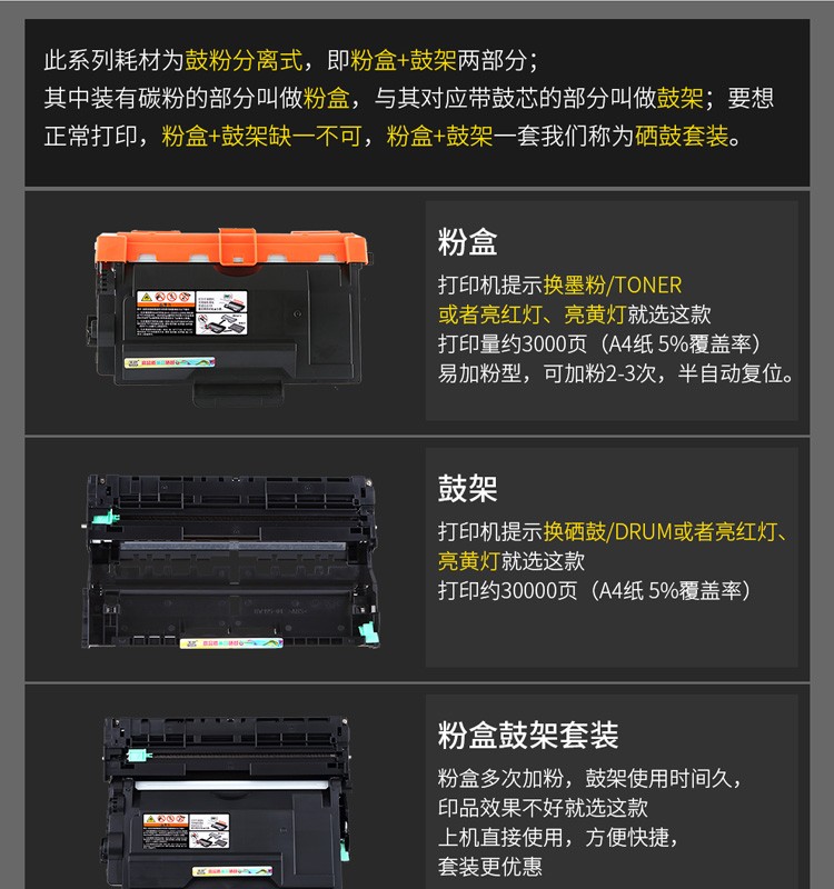 天色TN3435粉盒适用兄弟mfc8530硒鼓8535 hl-5580d 5590dn 5595dn打印机墨盒墨粉 【3500页】/标准版