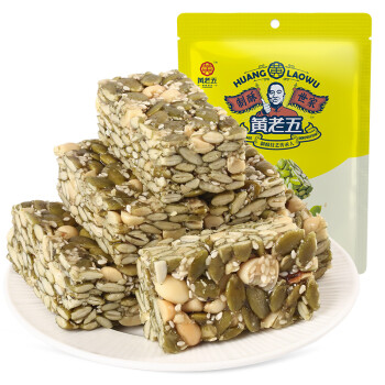 黄老五休闲食品小零食南瓜仁酥208g