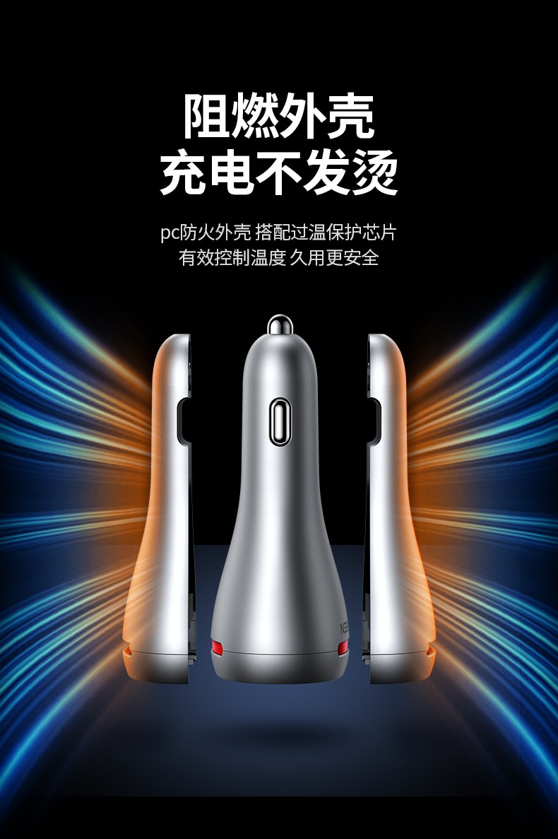 绿联车载充电器苹果PD20W快充汽车点烟器电源转换分线器一拖三车型通用iPhone华为小米 苹果安卓同快充60712