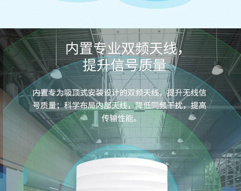 TP-LINK 普联 5G双频千兆无线吸顶AP企业级酒店别墅wifi TL-AP1200GC-POE/DC WDR7660