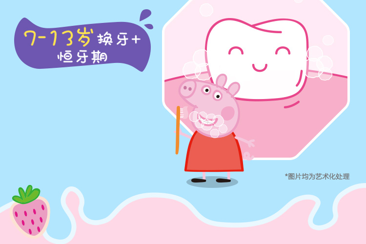 中华 中华儿童木糖醇防蛀牙膏草莓味 呵护乳牙 60g