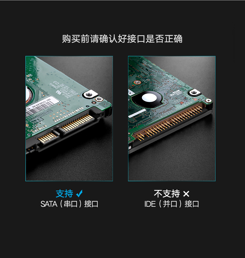 绿联（UGREEN）移动硬盘盒2.5英寸USB3.0转SATA串口硬盘盒子保护转换器 可换线款 US221 30848