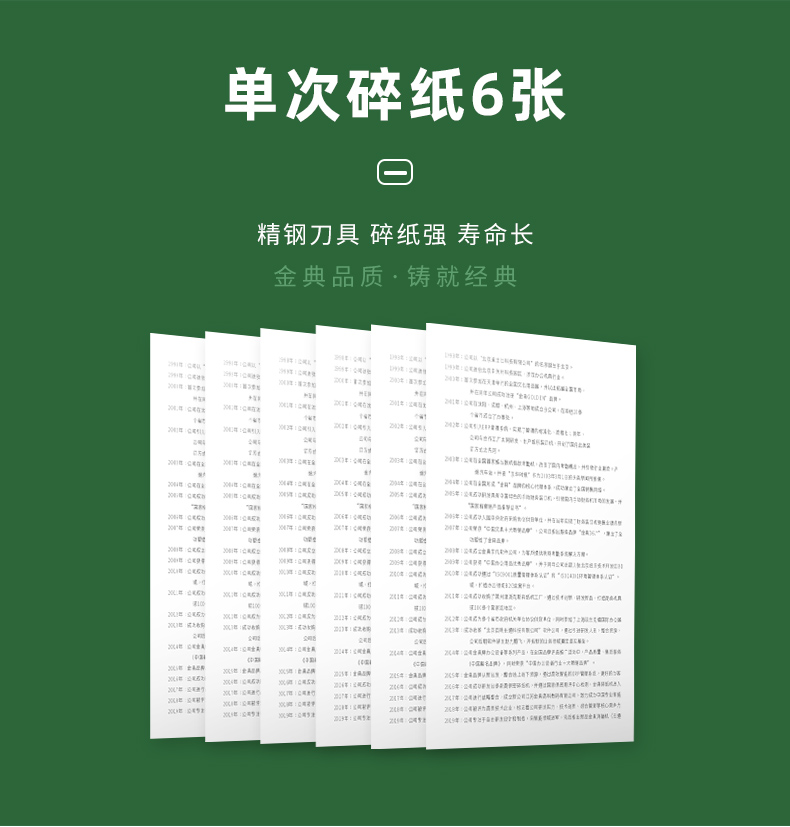金典(GOLDEN)碎纸机电动办公碎纸机粒状家用大功率碎纸机GD-9116