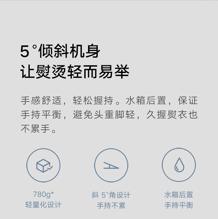 米家 小米手持挂烫机 蒸汽电熨斗熨烫机 家用便携 除菌除螨 除皱不伤衣MJGTJ01LF