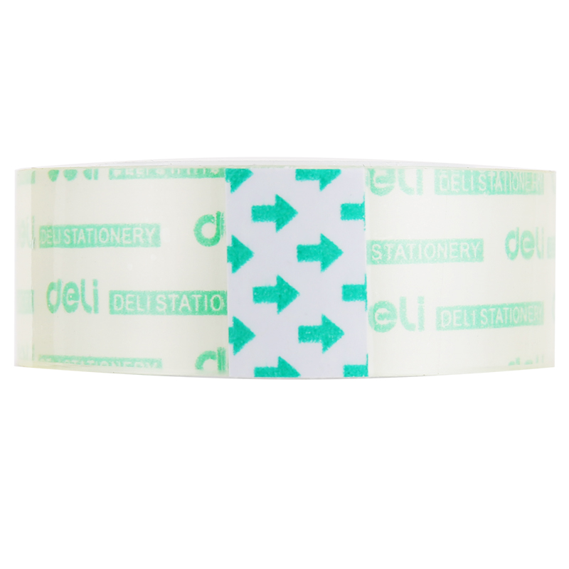 得力（deli）学生文具胶带 小卷胶带 透明彩色窄胶布 办公用品 30064(18mm*20y) 8卷/筒 3筒装