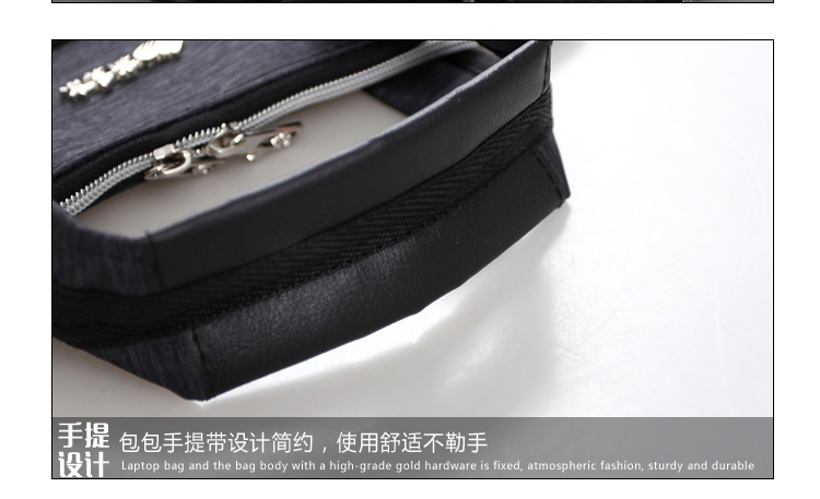 斯莫尔（SIMOER）SL-8134 蓝色 手提办公包牛津帆布商务休闲包男公文包会议包竖款