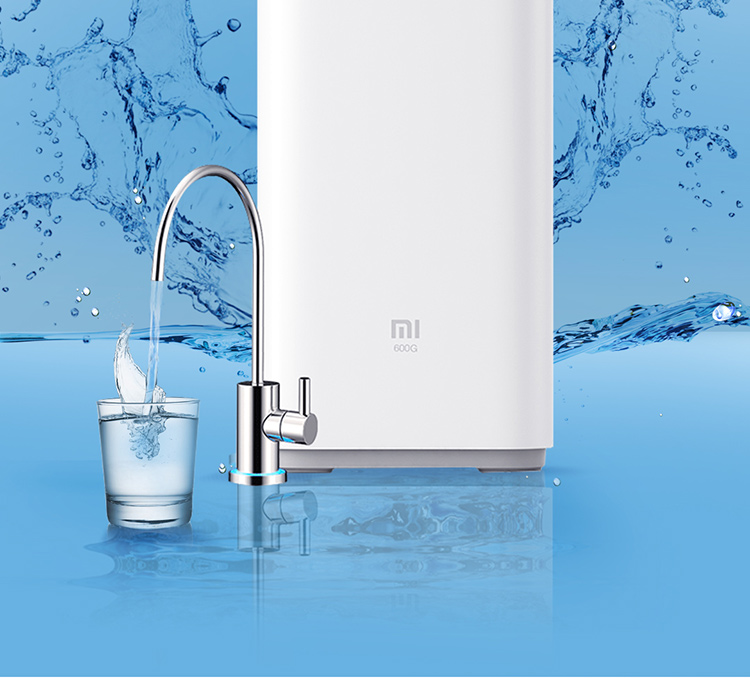 小米净水器家用净水机600G厨下式 RO反渗透4级过滤 进口RO滤芯 无罐直饮水 智控水龙头 米家APP智能互联