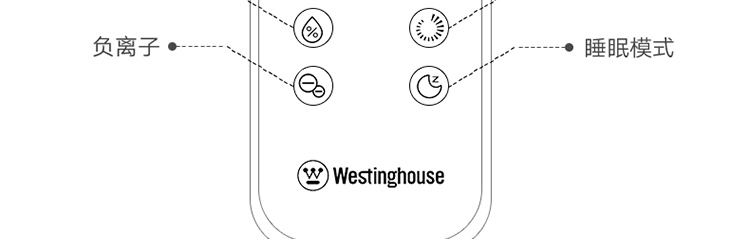 西屋(Westinghouse)加湿器卧室家用办公室上加水4升容量迷你桌面热雾加湿机WHT-4000K