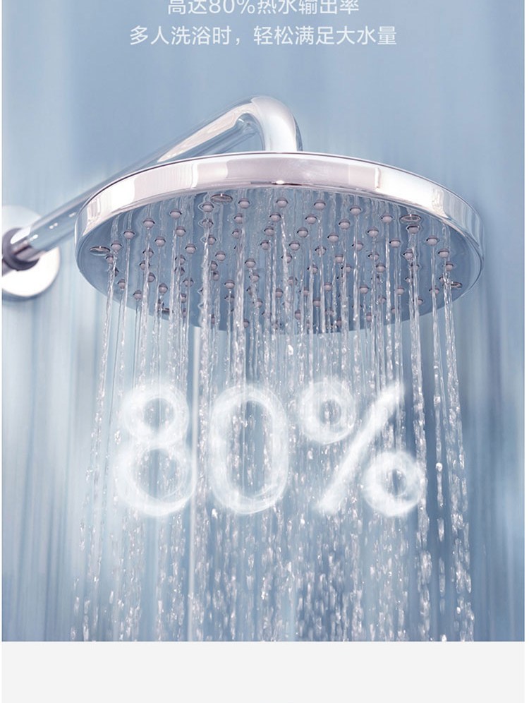 美的（Midea）电热水器60升数显电热水器 低耗保温 家用2200W速热节能F60-22BA3(H)白