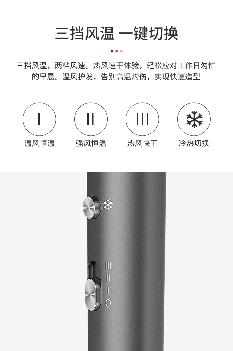 超人（SID）电吹风负离子小巧型家用大功率学生便携式护发吹风机女RD2030