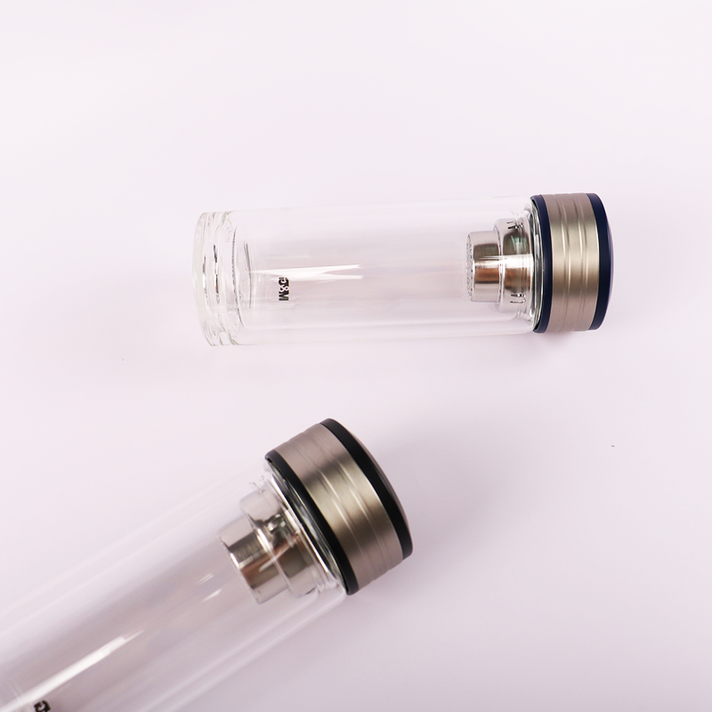 晨光（M&G）水杯 保温杯 双层隔热玻璃直杯350ml 学生办公用品 ARCN8293 黑色单个装