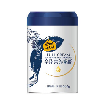认养一头牛 成人奶粉800g/罐奶粉 中老年儿童学生青少年女士高钙营养冲饮早餐奶 全脂奶粉800g