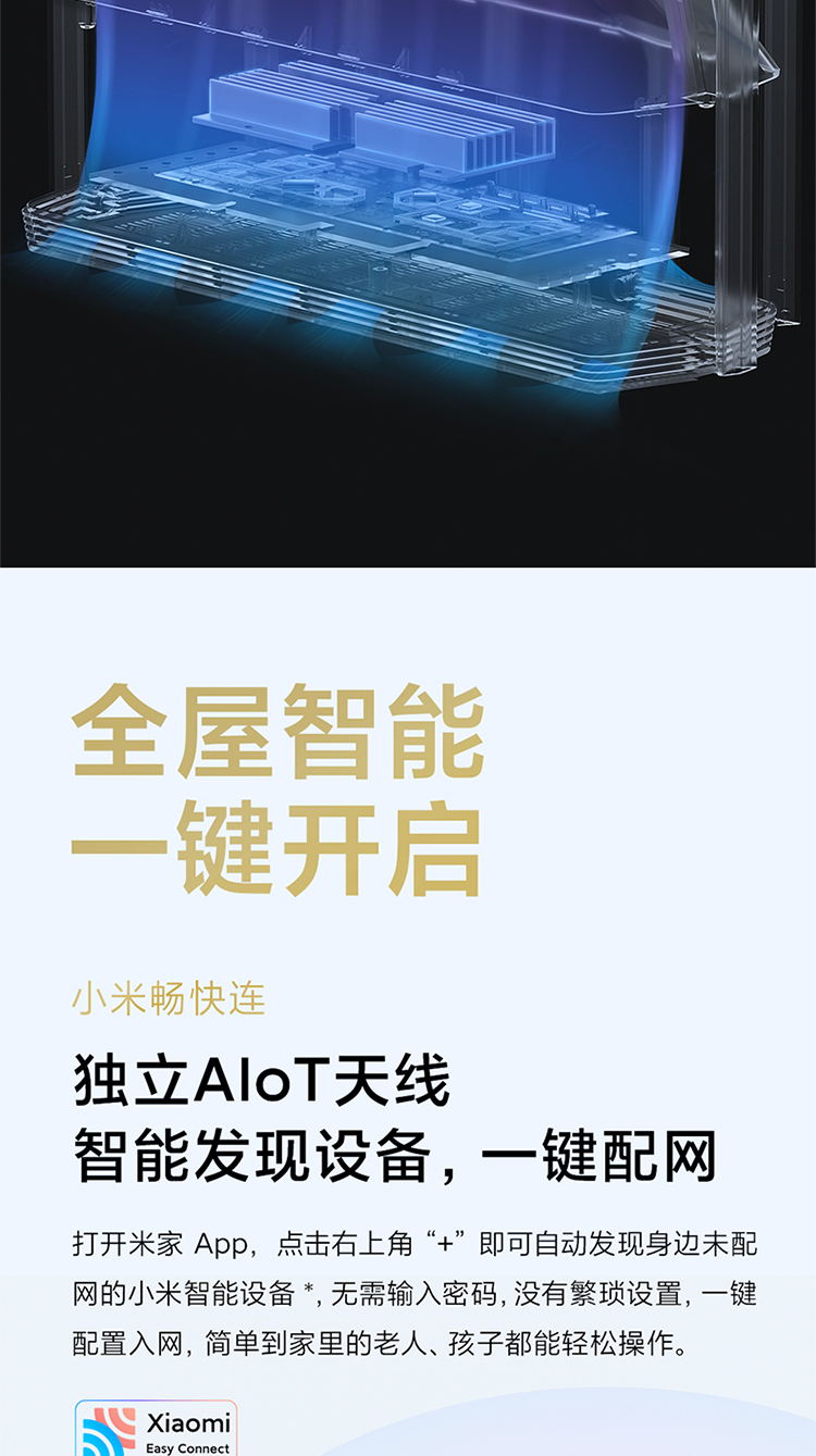小米路由器 AX6000 5G双频WIFI6 6000M速率 无线穿墙千兆 家用智能 电竞路由