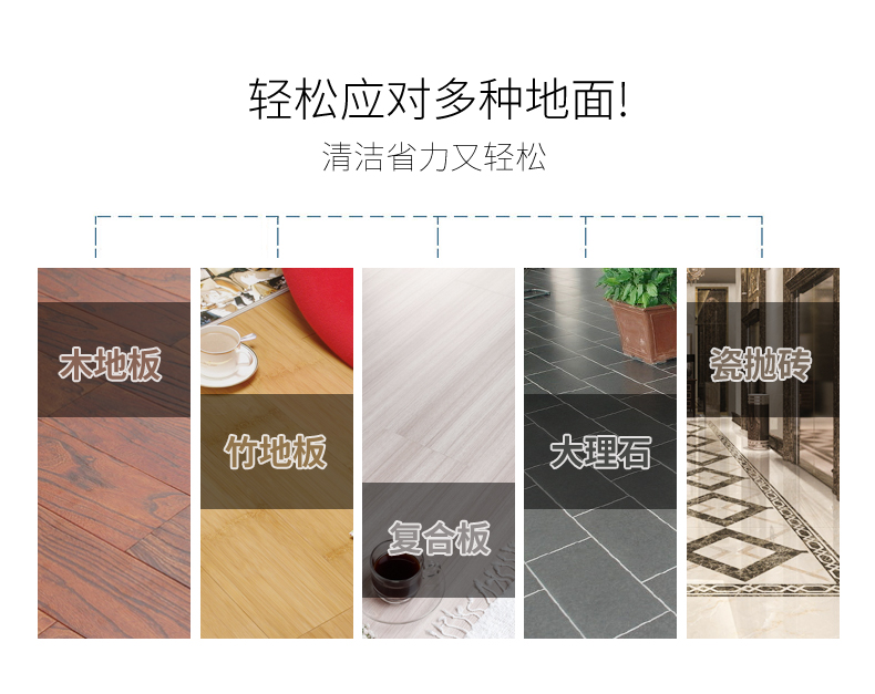 兰诗 FH-1278 喷漆铁杆珊瑚绒拖把+颜色随机拖把桶 地面清洁套装 5套装