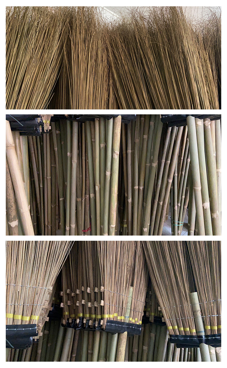 兰诗 FH-1357 竹扫把清洁大扫把物业园林葵扫把 葵骨长尾扫把 5个装