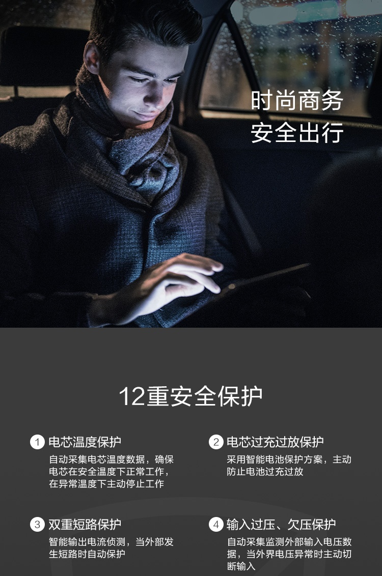 华为（HUAWEI）10000mAh移动电源/充电宝 TypeC接口/18W双向快充 黑CP11QC