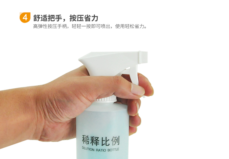 兰诗 GJ-0028 稀释气压喷壶带刻度稀释喷壶500ml 颜色随机 10个装