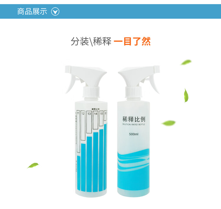 兰诗 GJ-0028 稀释气压喷壶带刻度稀释喷壶500ml 颜色随机 10个装
