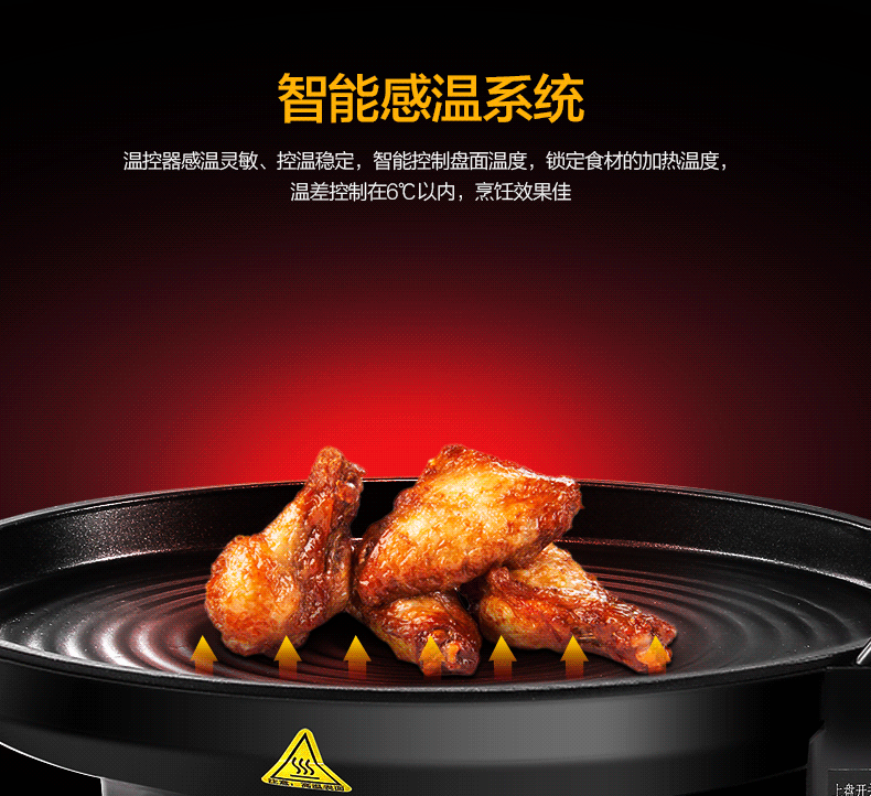 美的（Midea）电饼铛JHN34Q 家用早餐机 机械版 煎烤机大烤盘烙饼机【企业专享】