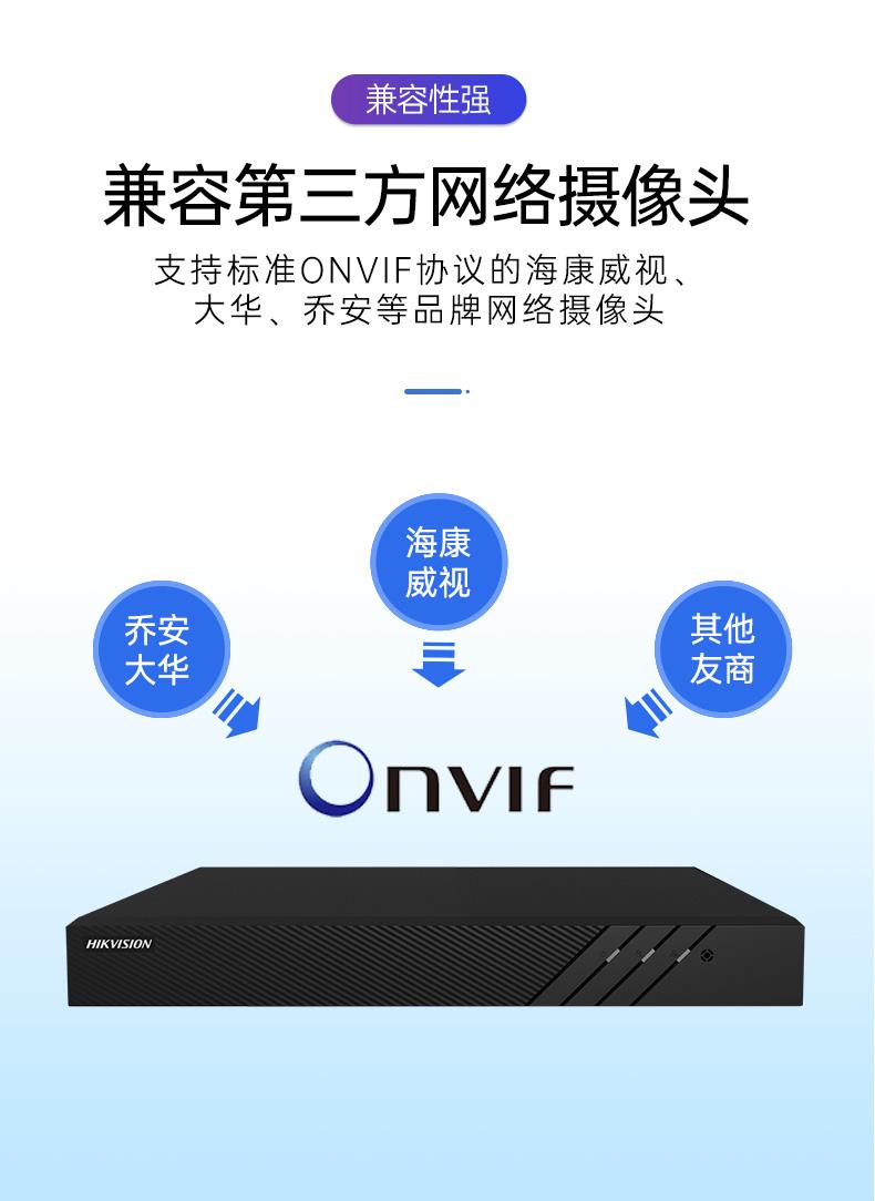 海康威视网络硬盘录像机 编码7808N-K1\/C 【8路?智能人车侦测】7808N-Z1/X