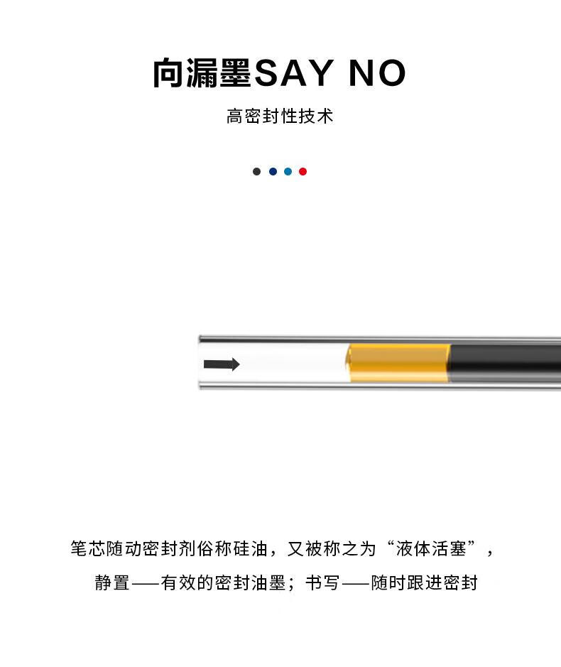 晨光(M&G)黑色中性笔 按动笔 经典子弹头签字笔 办公用水笔 12支/盒 K35/0.5mm