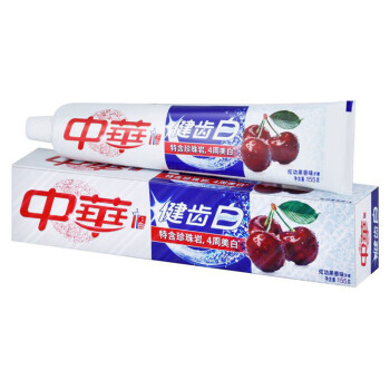 中华牙膏健齿白套装 炫动果香\/薄荷味清新口气155g200g可选 炫动果香155g*2支
