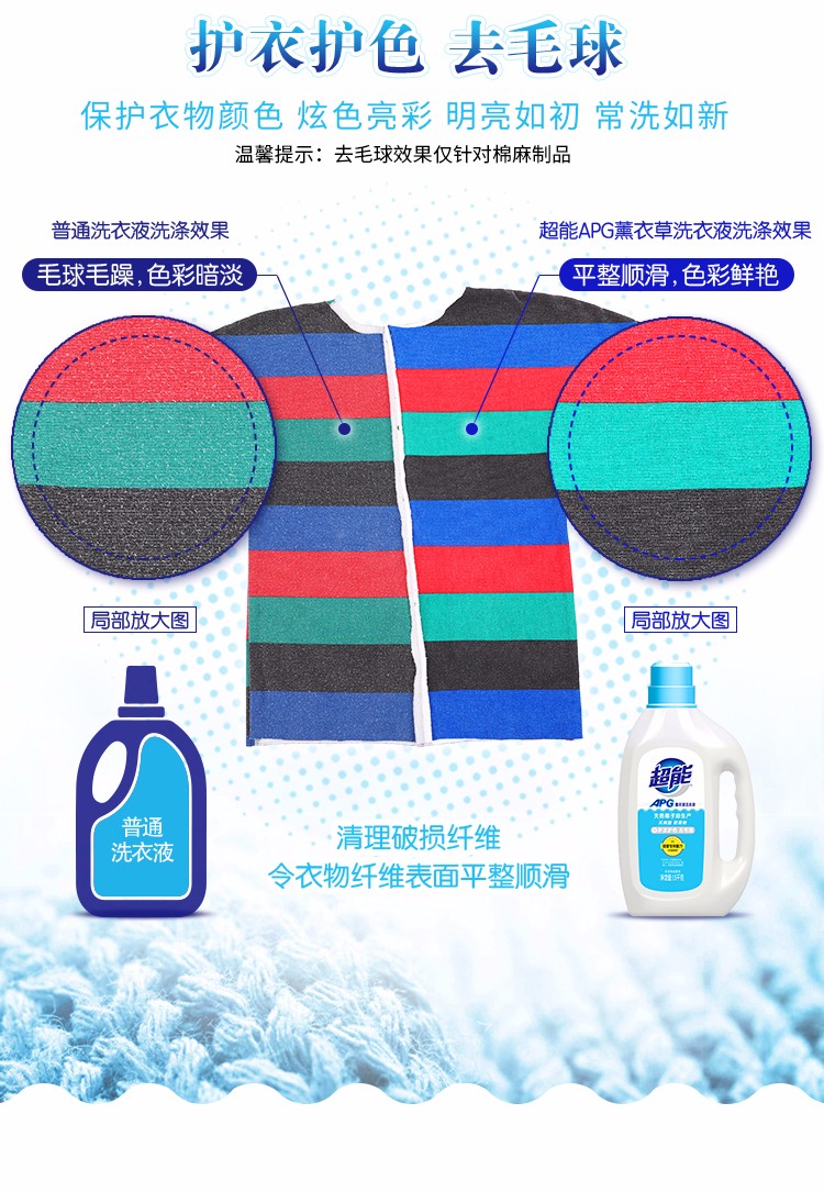 超能 APG薰衣草洗衣液1.5kg薰衣草洗衣液+1.5kg机洗手洗家庭套装