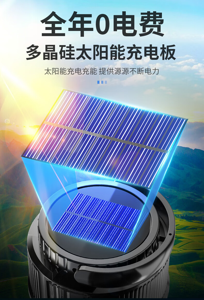 神鱼SHENYU 夜市灯地摊灯太阳能可充电长续航露营灯户外家用帐篷灯营地灯灯泡停电应急照明灯 H-F07-B