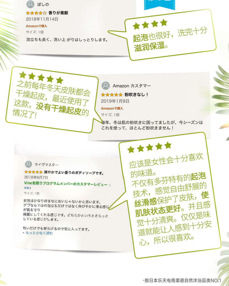 多芬植沐浴乳恬静茉莉香500GX1+身体磨砂乳霜石榴籽和乳木果298GX1+水嫩洁面泡泡160MLX1