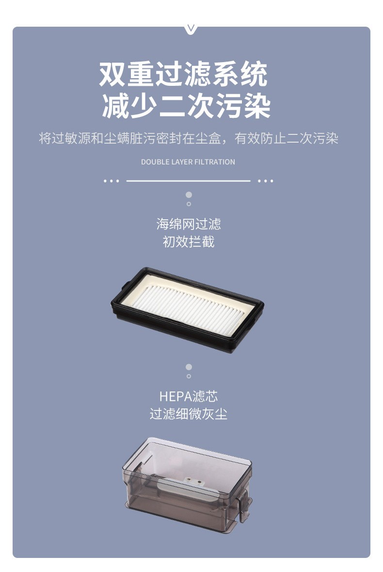 大宇（DAEWOO）床上家用宿舍床上便捷除螨仪DY-CM15 DY-CM15蓝色