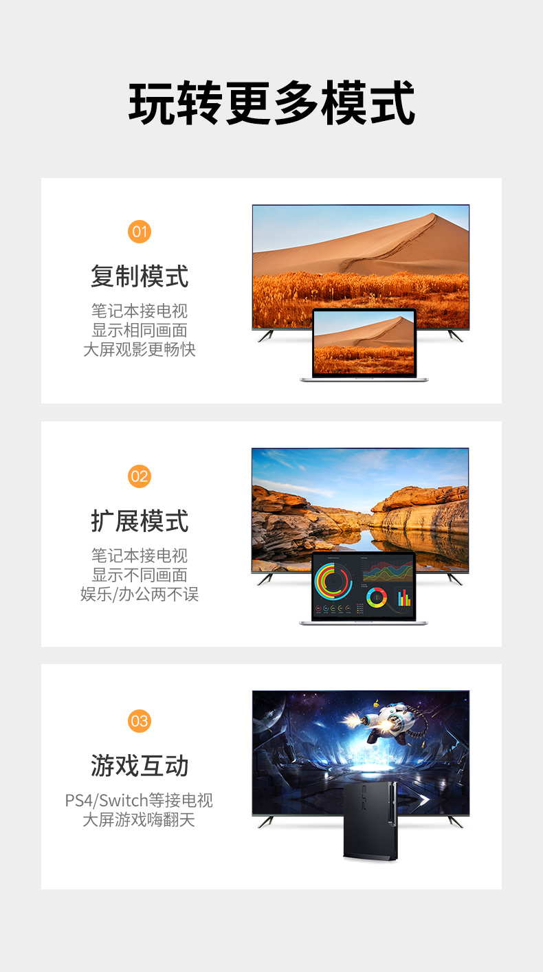 绿联（UGREEN） HD101 HDMI线 长线工程级 4K数字高清线3D视频线黄黑头 2m 10129笔记本电脑