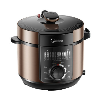 美的（Midea）电压力锅家用5L双胆大容量电压力煲智能电高压锅 MY-YL50M132 企业采购