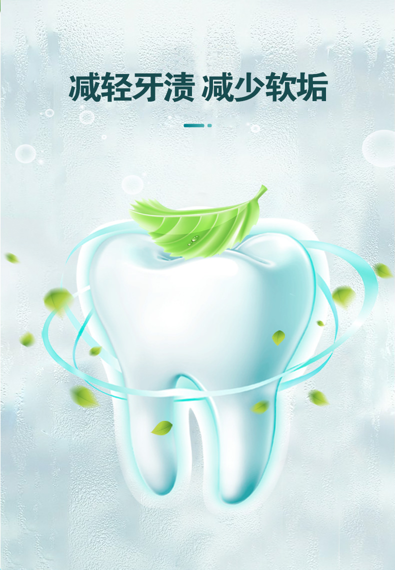 纳爱斯牙膏清新口气120g自然盐牙膏（2支装）