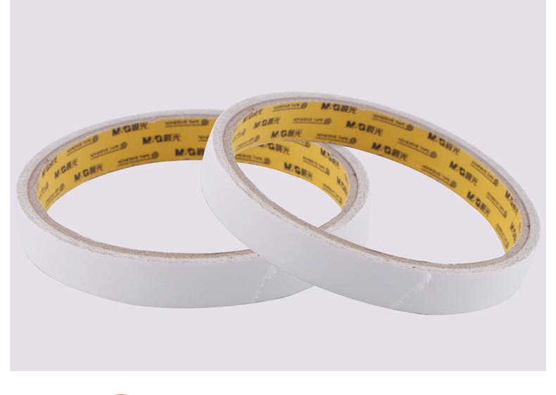 晨光（M&G）双面胶带 棉纸胶带高粘性易撕AJD99515（12卷装）6mm*10y