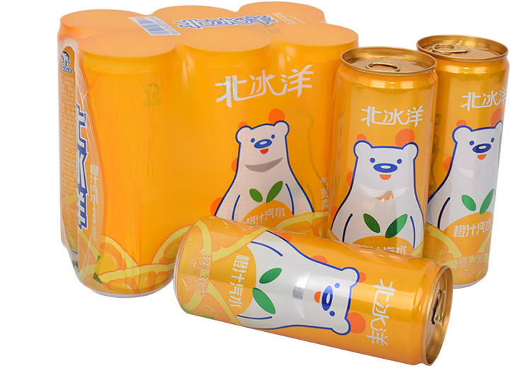 北冰洋 橙汁汽水碳酸饮料330ml*24听/箱