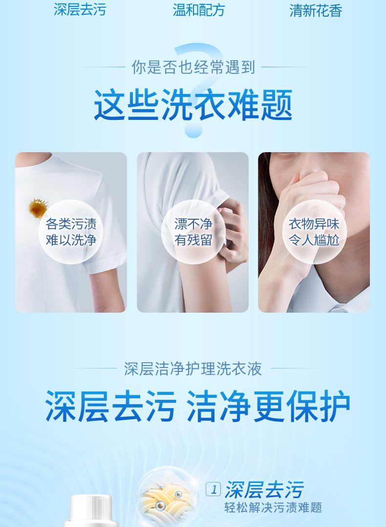 蓝月亮薰衣草洁净洗衣液2kg