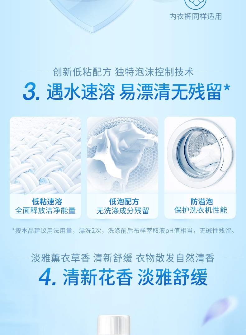蓝月亮薰衣草洁净洗衣液2kg