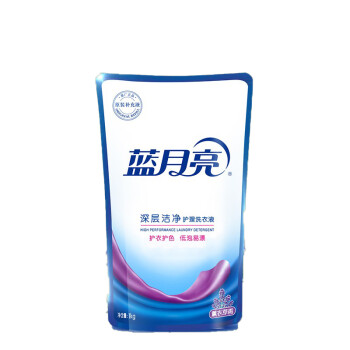 蓝月亮洁净洗衣组合薰衣草香深层洁净护理洗衣液袋1kg×2