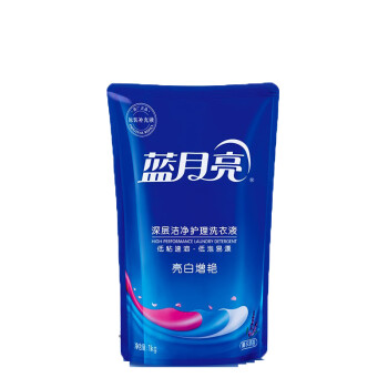 蓝月亮薰衣草亮白增艳洗衣液袋装1kg*4