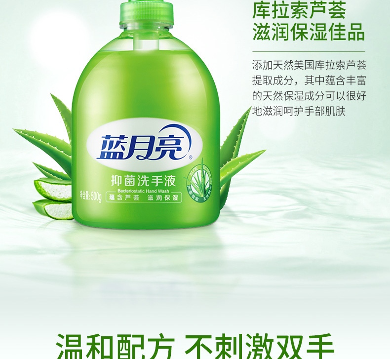 蓝月亮芦荟洗手液500g×2+野菊花洗手液500g×2)×1