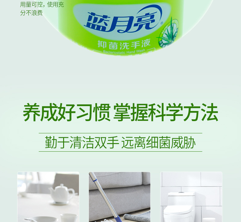 蓝月亮芦荟洗手液500g*3+芦荟洗手液500g*3